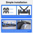 Car Headrest Pillow, Thick Memory Foam Neck Support, 180° Adjustable, Foldable Travel Cushion installed on a car headrest