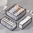 Foldable Drawer Organizer Box For Socks, Underwear, Bras, And Jeans, 7/9/11 Grids shown inside a dresser drawer