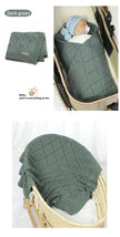Soft Cotton Baby Blanket 90x70cm Newborn Knit Swaddle Wrap For Stroller Nursery suitable for stroller, travel, and nursery use