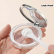 5g Ultra-Thin Loose Powder Compact With Mirror, Leak-Proof Travel Makeup Container With Elastic Net shown closed for portable makeup storage