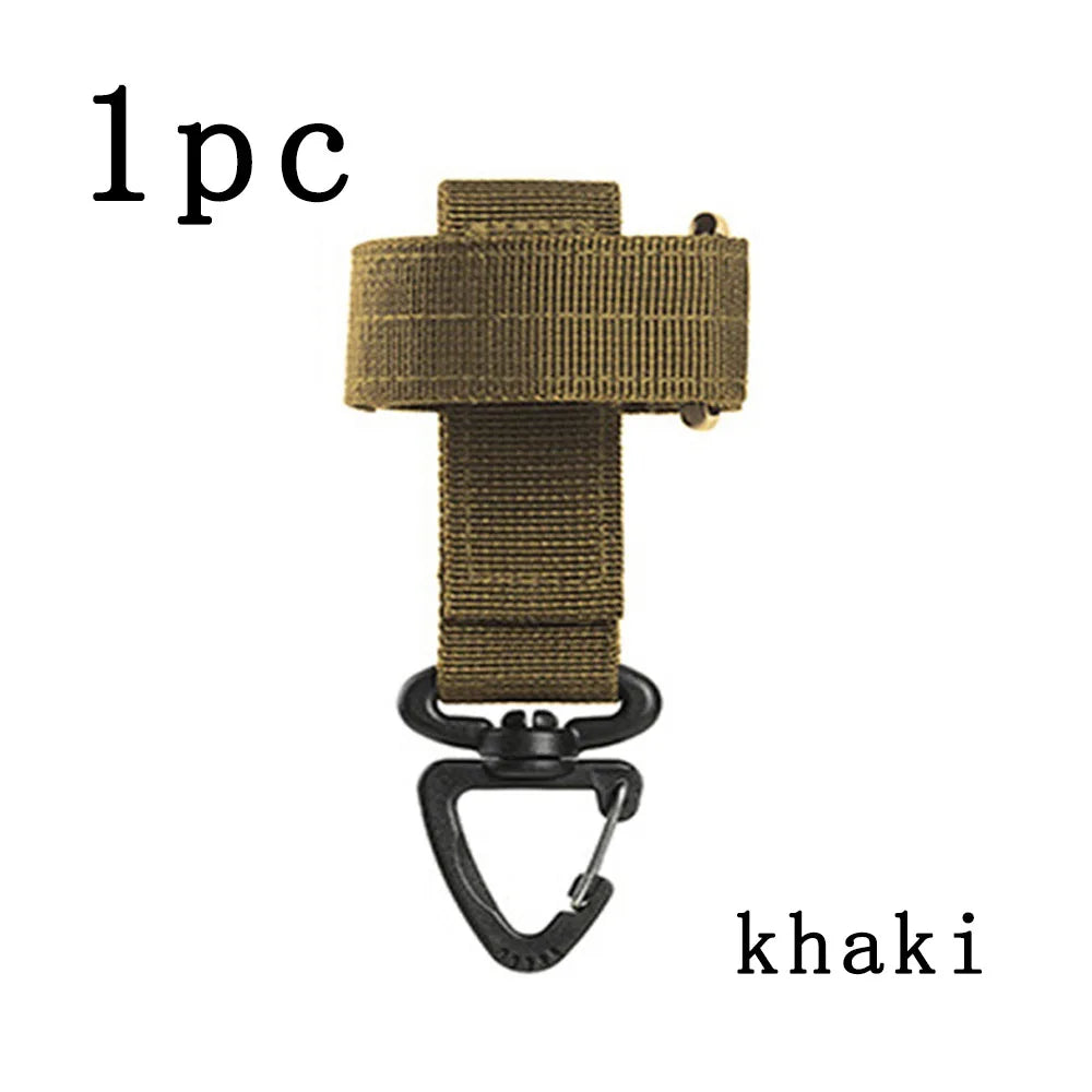 1/2Pcs Tactical Glove Buckle Hook, Military Gear Hanger For Camping, Hiking And Climbing with practical webbing construction for backpacks, belts, tactical kits, and everyday outdoor use