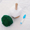 Bamboo Wood Yarn Winder Stand, Rotating Tabletop Yarn Spool Holder For Knitting And Crochet for organized yarn storage and smooth feeding