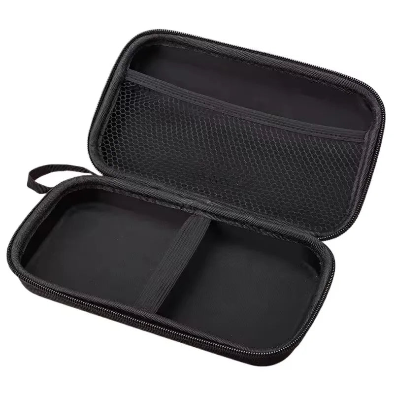 EVA Hair Dryer Travel Case, Shockproof Waterproof Electronics Organizer With Double Zipper in black exterior