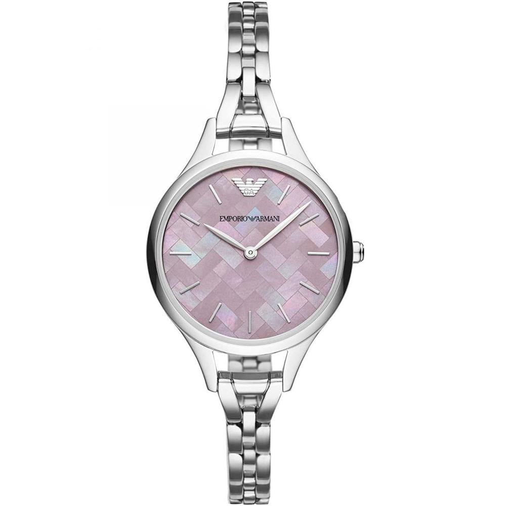 Emporio Armani AR11122 Aurora Ladies' Lilac Mother-Of-Pearl Mosaic Quartz Bracelet Watch